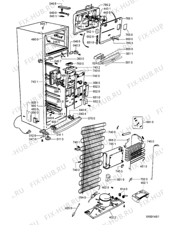 Схема №1 ARC 4030/AL с изображением Ящичек для холодильника Whirlpool 481244229302