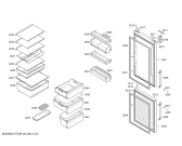Схема №2 KG39NXI40 с изображением Дверь для холодильной камеры Siemens 00712904