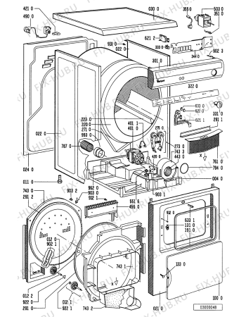 Схема №1 AWZ 121 с изображением Декоративная панель для электросушки Whirlpool 481245219284