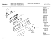 Схема №1 WXS1062 SIWAMAT XS 1062 с изображением Панель управления для стиралки Siemens 00435693