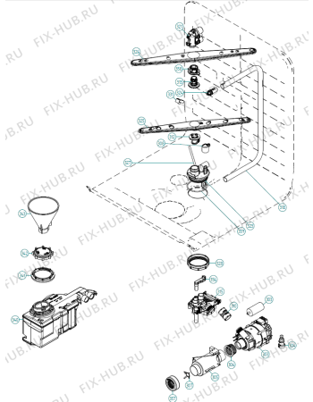 Взрыв-схема посудомоечной машины Atag VA6711PTUUA01 NL   -VA6711PTUUA01 (379388, DW90.2) - Схема узла 03