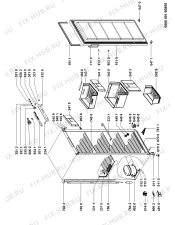 Схема №1 GKA 3011 с изображением Сенсорная панель для холодильника Whirlpool 481245228841