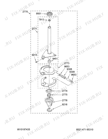 Схема №4 3UATW4605TQ с изображением Другое для стиралки Whirlpool 480110100223