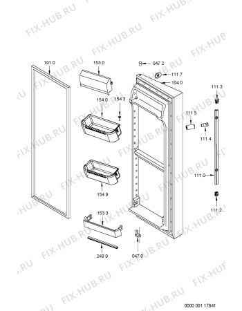 Схема №2 ART 735 с изображением Изоляция для холодильной камеры Whirlpool 481902149294