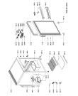 Схема №1 MCK 144 B с изображением Часть корпуса для холодильника Whirlpool 481245228849