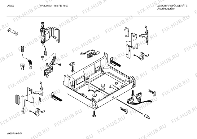 Взрыв-схема посудомоечной машины Atag SGVATE1 VA300I5U - Схема узла 05