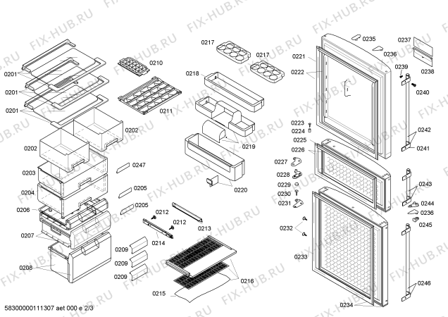 Схема №2 KGF25340TI с изображением Кронштейн для холодильника Bosch 00427204