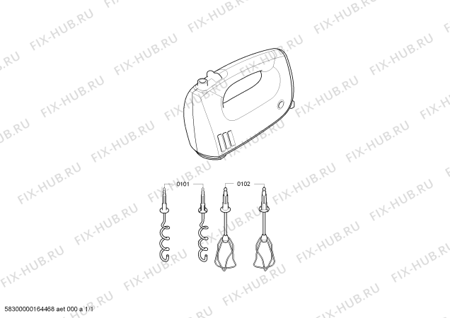 Схема №1 MQ96580GB FQ.1 с изображением Венчик для блендера (миксера) Siemens 00659778