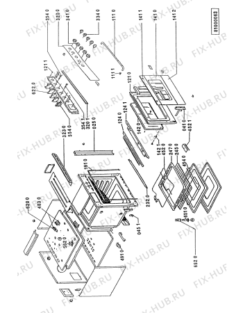 Схема №1 AKF 522 NB с изображением Нагревательный элемент для плиты (духовки) Whirlpool 481925928809