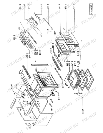 Схема №1 AKF 522 AV с изображением Обшивка для духового шкафа Whirlpool 481945358185