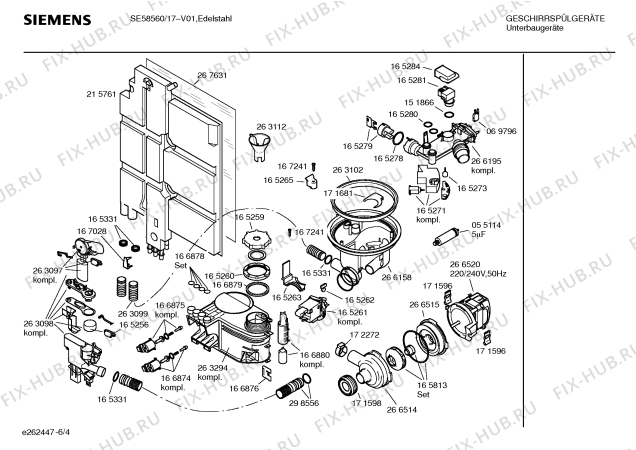 Схема №3 SE58560 с изображением Передняя панель для посудомойки Siemens 00357807