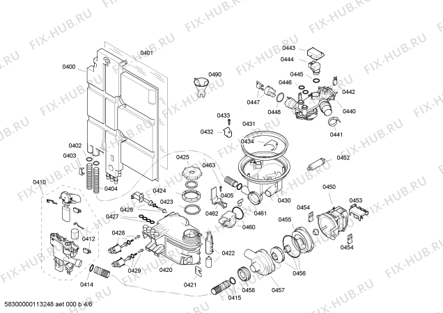 Схема №1 3VS951BD с изображением Передняя панель для посудомойки Bosch 00442967