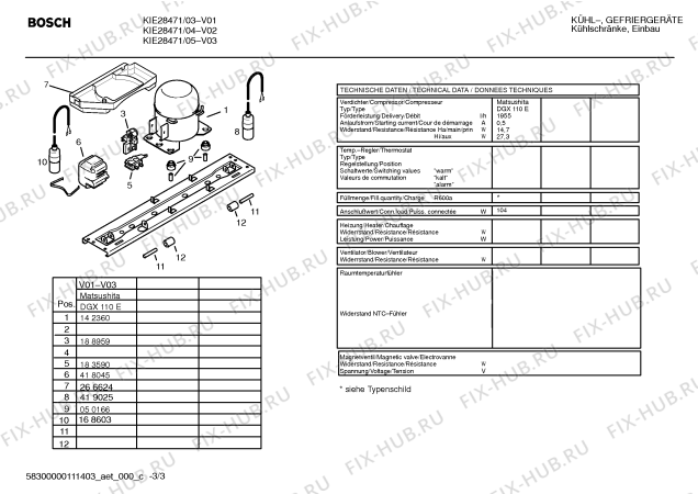 Схема №1 K4435X2IE с изображением Дверь для холодильной камеры Bosch 00218791