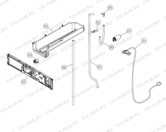 Схема №4 T712C NO   -White (336692, TD25.3) с изображением Декоративная панель для стиральной машины Gorenje 266205