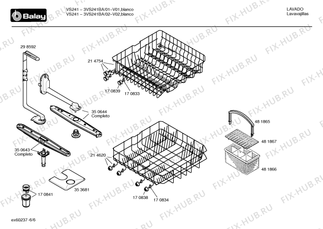 Схема №4 3VI211BA vi211 с изображением Инструкция по установке и эксплуатации для посудомоечной машины Bosch 00529173