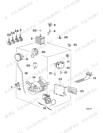 Взрыв-схема стиральной машины Zanussi TL1274 - Схема узла Electrical equipment