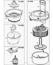 Схема №2 Multiquick 3 Kitchen machine K600 White с изображением Электромотор для кухонного комбайна BRAUN 7322010954