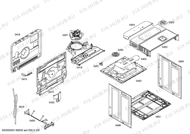 Схема №2 HBA77S651E с изображением Блок подключения для духового шкафа Bosch 00620960