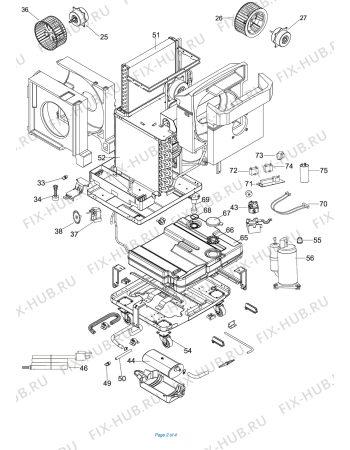 Схема №1 PAC WE 125 ECO с изображением Переключатель для кондиционера DELONGHI TL2247