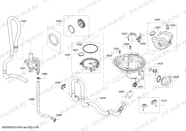 Схема №3 SHE3ARF5UC Silence Plus 50dB с изображением Кнопка для посудомойки Bosch 00627608