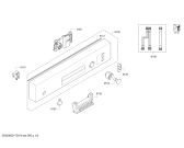 Схема №2 SMD50E14EU с изображением Передняя панель для посудомоечной машины Bosch 00672813