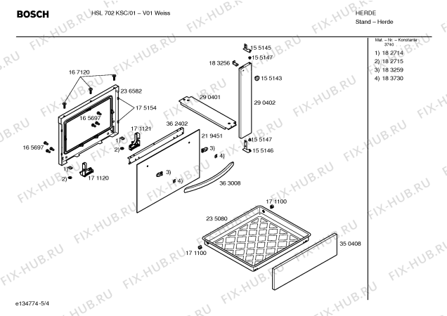 Схема №1 HSL722KSC с изображением Ручка конфорки для плиты (духовки) Bosch 00417331