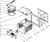 Схема №2 F4816MT (F009187) с изображением Наставление для духового шкафа Indesit C00134572