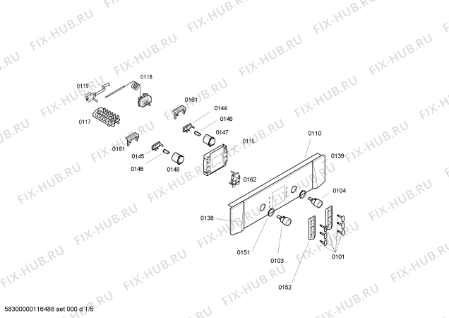 Схема №1 3HT508A с изображением Ручка установки времени для плиты (духовки) Bosch 00601540