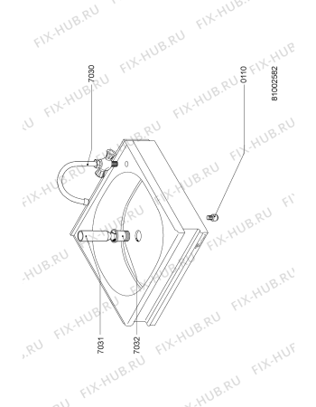 Схема №1 AGB 616/WP с изображением Трубка подачи газа для электропечи Whirlpool 483286000547