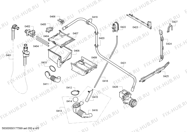 Схема №2 CM104K0TR MultiPlus с изображением Ручка выбора программ для стиральной машины Bosch 00626395