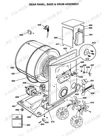 Взрыв-схема стиральной машины Whirlpool SLE50 (F031457) - Схема узла