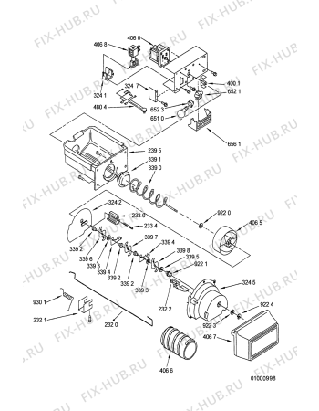 Схема №6 ART 749 SSFC с изображением Рамка для холодильника Whirlpool 481902194734