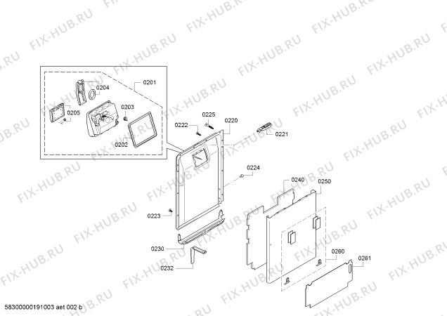 Схема №5 S585M50X4R Made in Germany с изображением Набор кнопок для посудомойки Bosch 10006451