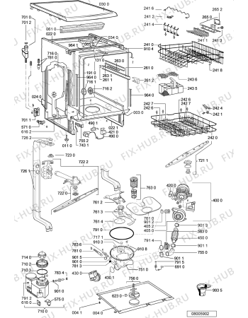 Схема №1 ADP 4617 WH с изображением Блок управления для посудомойки Whirlpool 481221838697