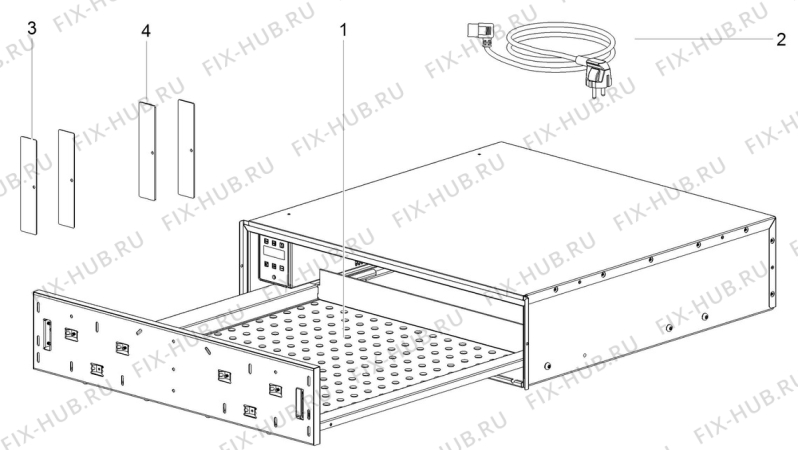 Взрыв-схема микроволновой печи Electrolux EVV14900OX - Схема узла Section 5