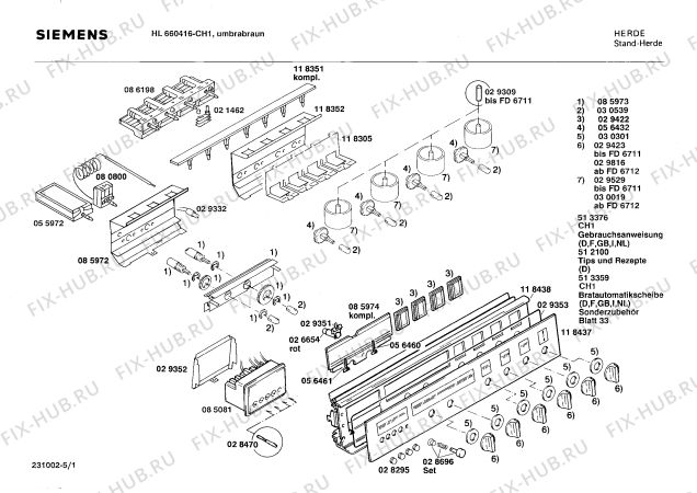 Схема №4 HL6604 с изображением Индикатор для плиты (духовки) Siemens 00029529