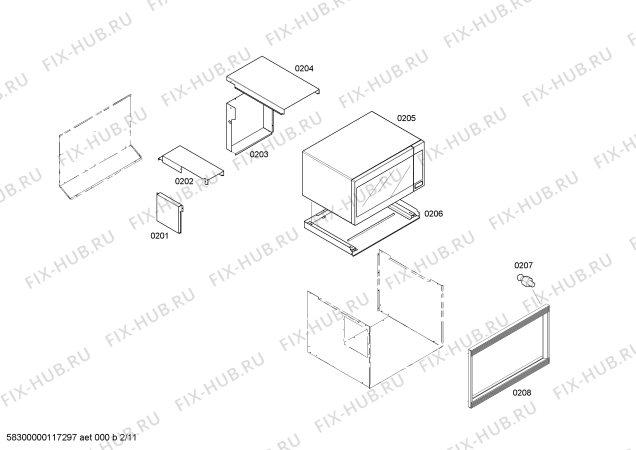 Схема №6 SM272ZS с изображением Плата для плиты (духовки) Bosch 00418007