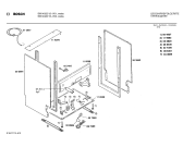 Схема №1 SN5VWA2 с изображением Передняя панель для электропосудомоечной машины Bosch 00278222