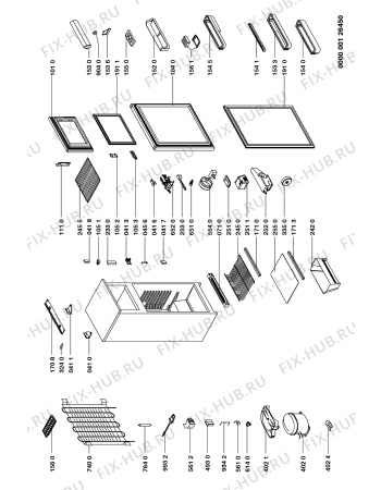 Схема №1 ARL 702/G с изображением Термостат для холодильной камеры Whirlpool 481927128999