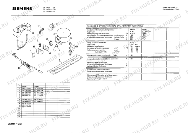 Схема №1 GS172816 с изображением Шильдик для холодильника Siemens 00051765