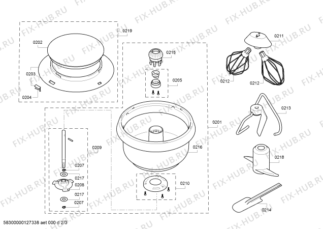 Схема №1 MUM6N16R1 universal plus с изображением Шайба для кухонного комбайна Bosch 00610769