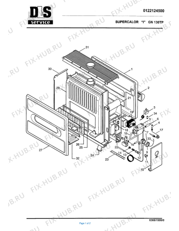 Схема №1 CS 230TP с изображением Элемент корпуса для обогревателя (вентилятора) DELONGHI 710210