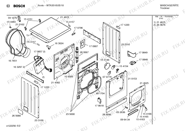 Схема №4 WTL5410UC Axxis с изображением Инструкция по установке и эксплуатации для сушилки Bosch 00581002