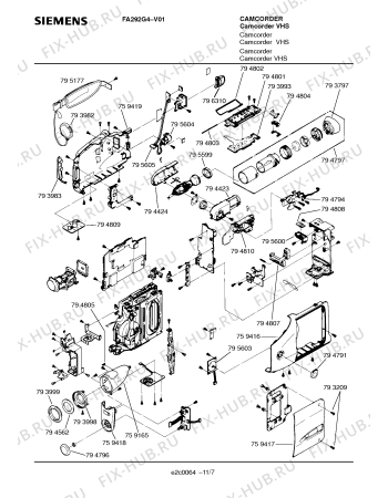 Схема №7 FA292G4 с изображением Сервисная инструкция для духового шкафа Siemens 00535608