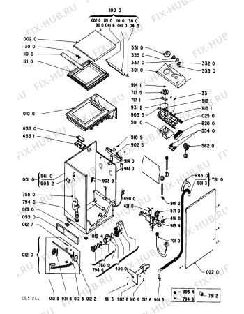 Схема №2 AWG 007/WP с изображением Винтик для стиральной машины Whirlpool 481927628004