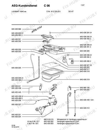 Взрыв-схема стиральной машины Aeg LAV4940 - Схема узла Section3