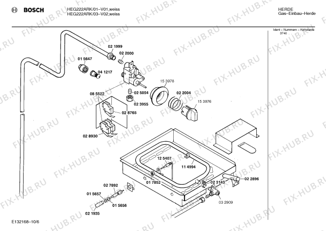 Схема №4 HEG222ARK с изображением Переключатель для электропечи Bosch 00153976
