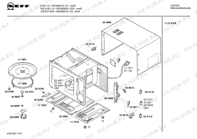 Схема №2 195306902 6165 с изображением Контактная пленка для микроволновой печи Bosch 00056369