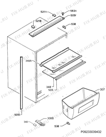 Взрыв-схема холодильника Juno JCN12210S5 - Схема узла Housing 001