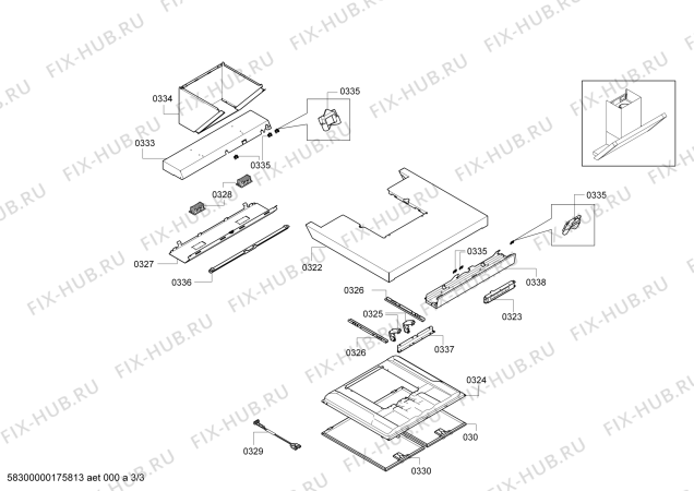 Взрыв-схема вытяжки Bosch DWK068E50 Bosch - Схема узла 03